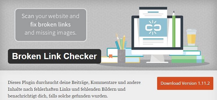 Blog die besten Plugins für WordPress von A bis Z kostenlos 02 Broken Link Checker