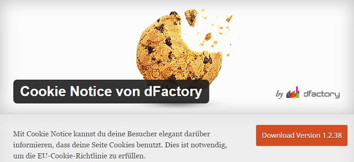 Blog die besten Plugins für WordPress von A bis Z kostenlos 05 Cookie Notice von dFactory
