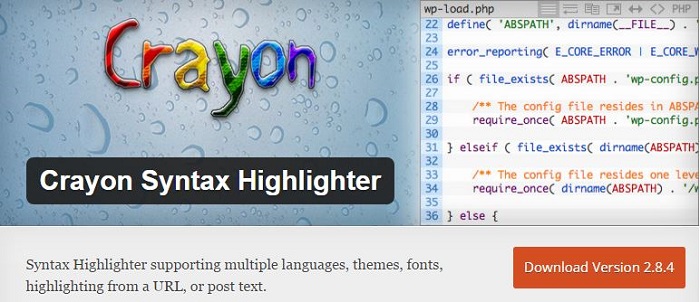 Blog die besten Plugins für WordPress von A bis Z kostenlos 06 Crayon Syntax Highlighter