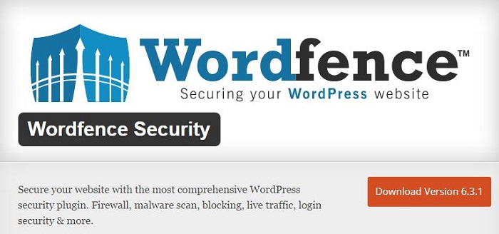 Blog kostenlose Backup und Sicherheit Plugins für WordPress 03 Wordfence Security