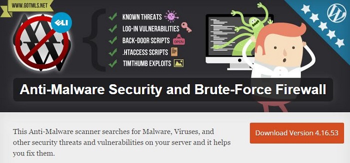 Blog kostenlose Backup und Sicherheit Plugins für WordPress 04_Anti Malware Securtiy and Brute Force Firewall