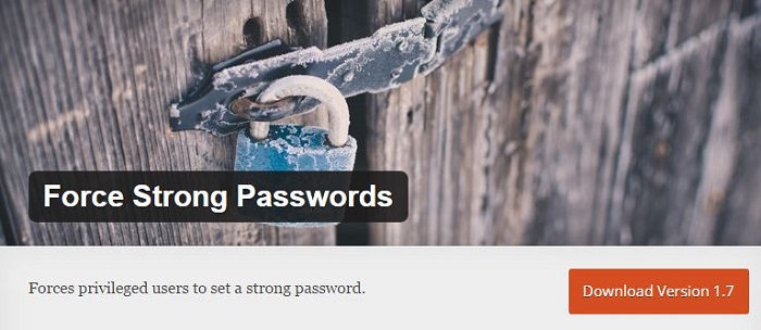 Blog kostenlose Backup und Sicherheit Plugins für WordPress 07 Force Strong Passwords