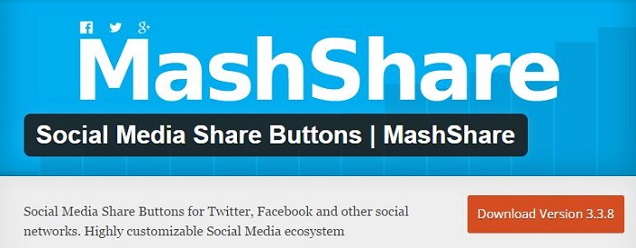 Blog kostenlose Cache Image Minify Social-Media und SEO Plugins für WordPress 15 Social Media Share Buttons Mashshare